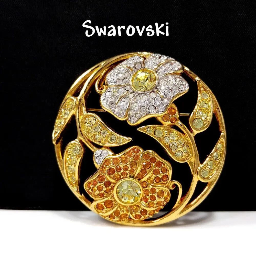 Swarovski Rhinestone Harmony Brooch, 
